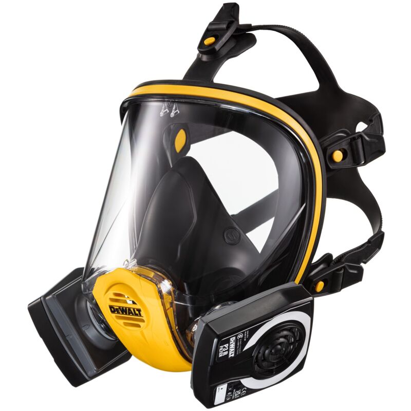 Large P3 Filter Full Face Protection Mask Visor Dust Mask Respirator - Dewalt