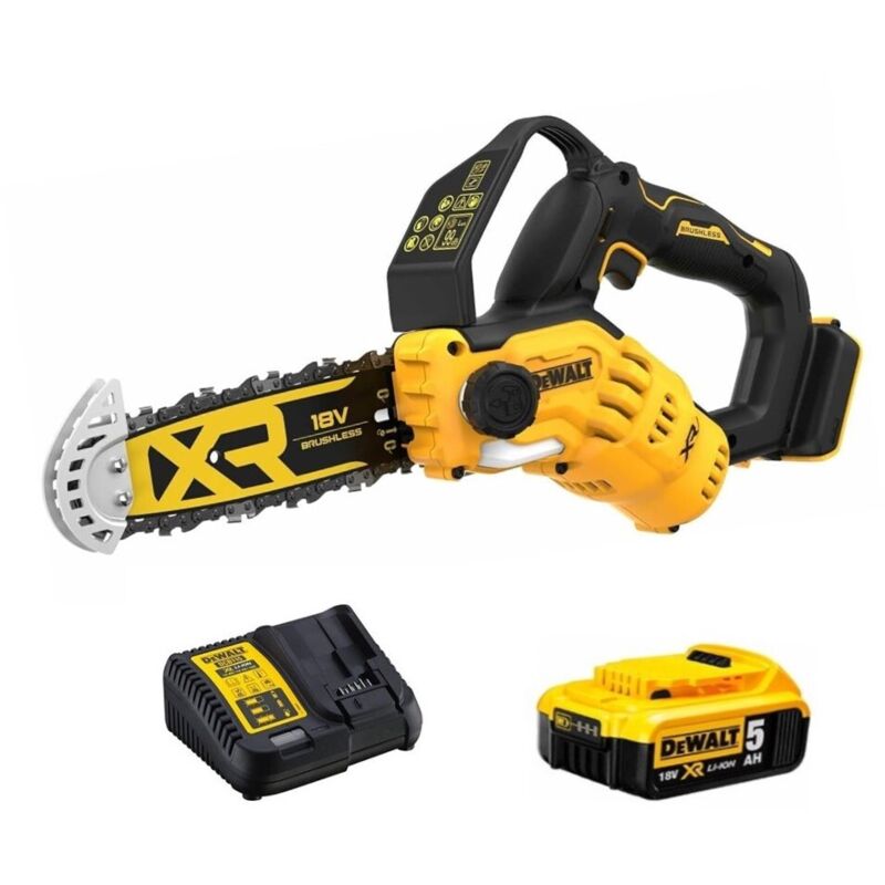 Tronçonneuse Élagueuse Dewalt XR DCMPS520P1-QW – 18V, Lame 20 cm, 1 Batterie 5.0 Ah - vue 5