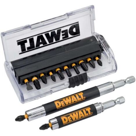 Dewalt extreme impact torsion 14pz set di portainserti e inserti