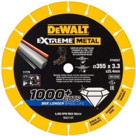 DeWalt Extreme Metal Trennscheibe 355 mm silber