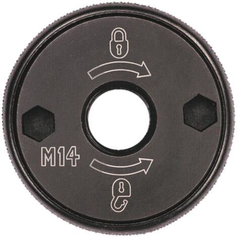 Dewalt – Flasque de serrage pour meuleuse M14 – Acier argent – Fixation disques abrasifs – Compatible meuleuses d'angle M14