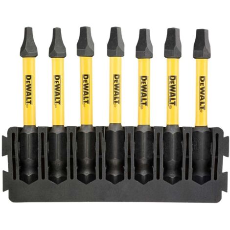 DeWalt FlexTorq - Juego de 7 puntas de destornillador cuadrado