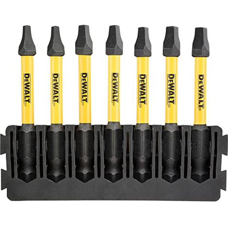 DEWALT FLEXTORQ LOT DE 7 EMBOUTS DE TOURNEVIS CARRÉS DT70824-QZ