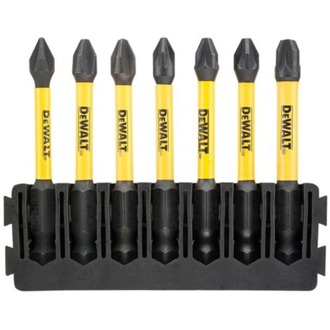DeWalt FlexTorq Phillips y Pozi - Juego de 7 puntas de destornillador