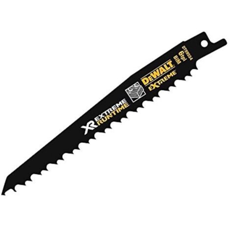 DeWalt FlexVolt XR Wood with Nails Reciprocating Blades 152mm 4/6 TPI, Pack of 5
