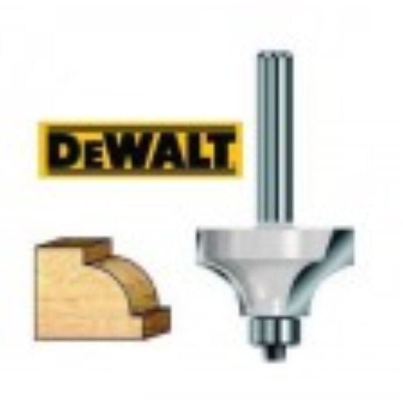 Dewalt - DT90014-QZ fraise à profiler avec guide, noir/argent, 8 x 22,7 x 6 mm
