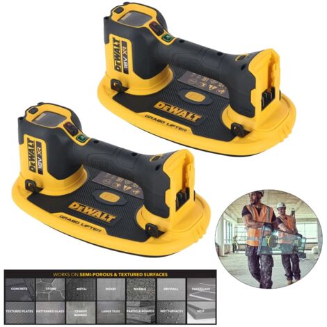 Dewalt GRABO DCE590N 18v XR Cordless Vacuum Lifter Suction Digital - Pack of 2