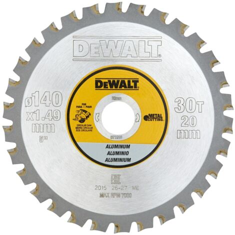 DeWalt Hoja de sierra circular de carburo 140 mm 30-40 dientes