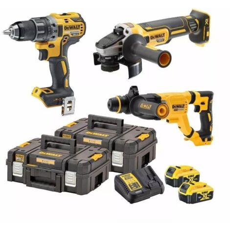 DEWALT KIT 3 OUT 18V 5 Ah DCD791+DCH263+DCG405 - DCK327P2T-QW