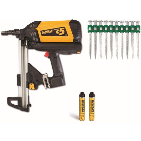 DeWALT Kit C5 + 1400 clous 25mm, 2 batteries + chargeur - C5KIT25MM-DE