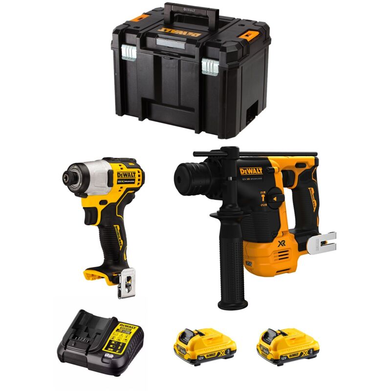 Dewalt - Kit D12K202 (DCH072 DCF801 2 x 3,0 Ah DCB107 tstak vi)