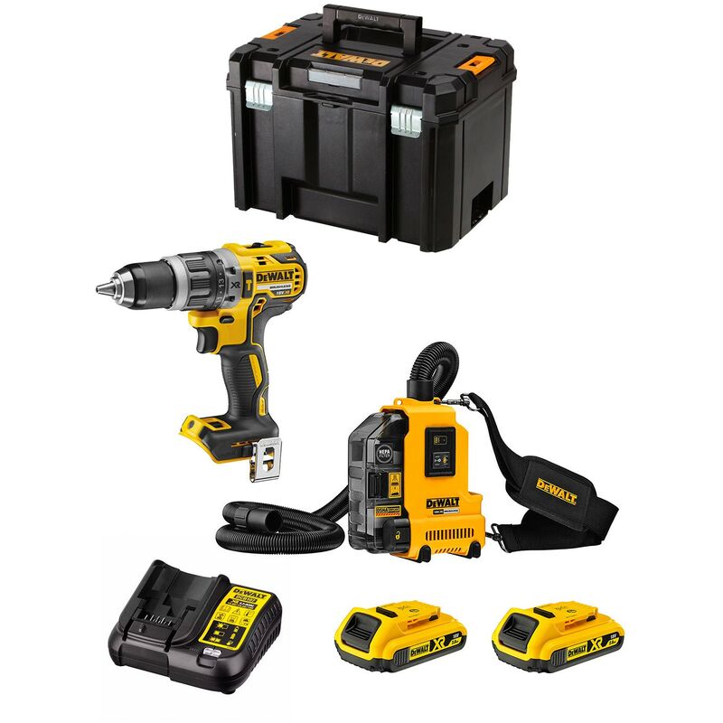 

Kit DWK212 (DCD796 + DWH161 + 2 x 2,0 Ah + DCB107 + TSTAK VI) - Dewalt