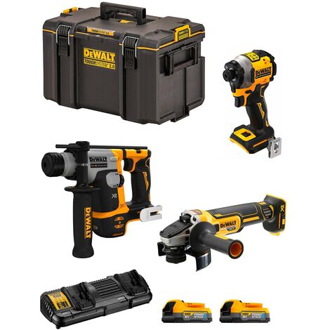 Dewalt  kit dwk304ps (dch172 + dcf850 + dcg405 + 2 x 1,7 ah + dcb132 + ds400) 8435587925804