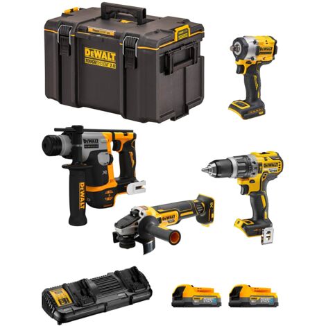 DeWALT Kit DWK405PS (DCH172 + DCF921 + DCD796 + DCG405 + 2 x 1,7 Ah + DCB132 + DS400)