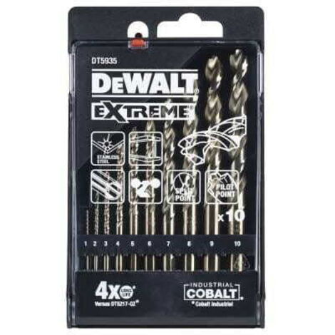DEWALT KOBALTBOHRER-SET 10-tlg.