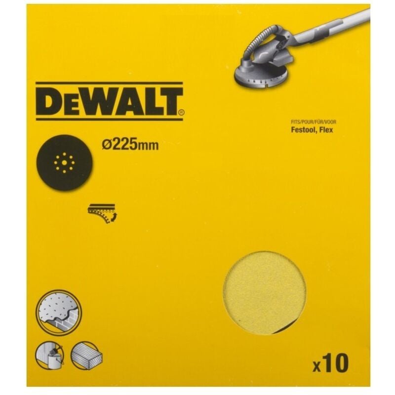 Krążek 225mm p 60 9 otworów /10szt. - Dewalt
