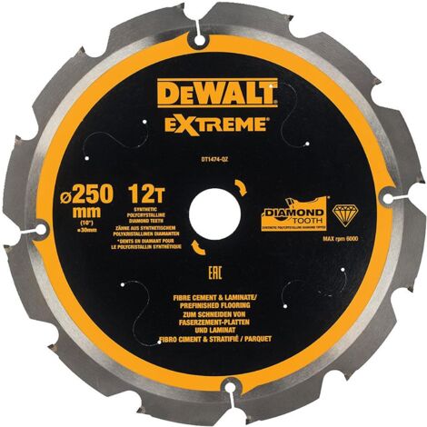 DeWalt Kreissägeblatt PCD 250/30 mm 12Z