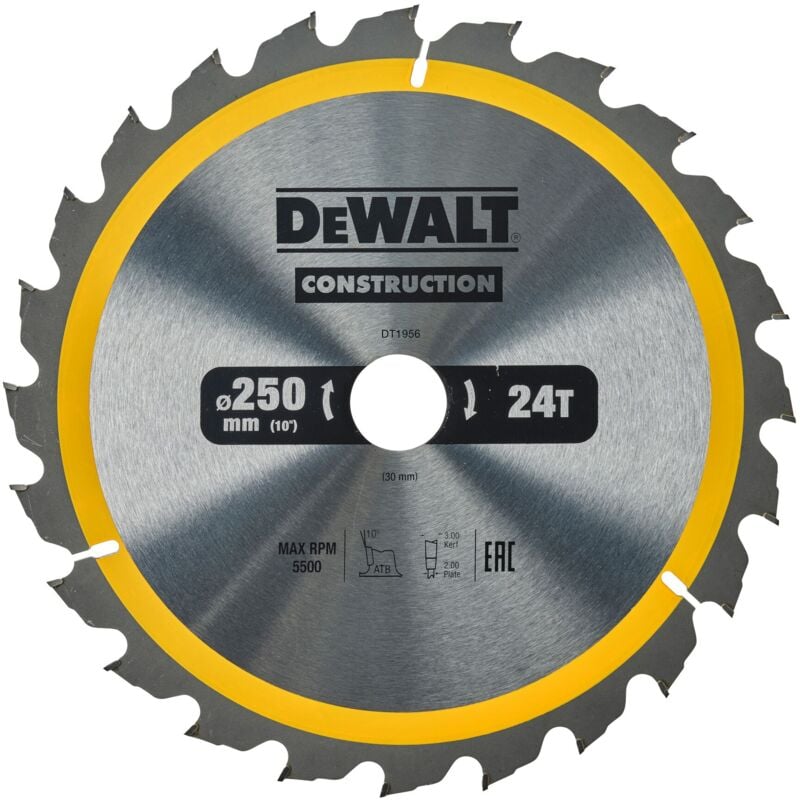 Image of Kreissägeblatt 250 x 30mm 24 wz - Dewalt