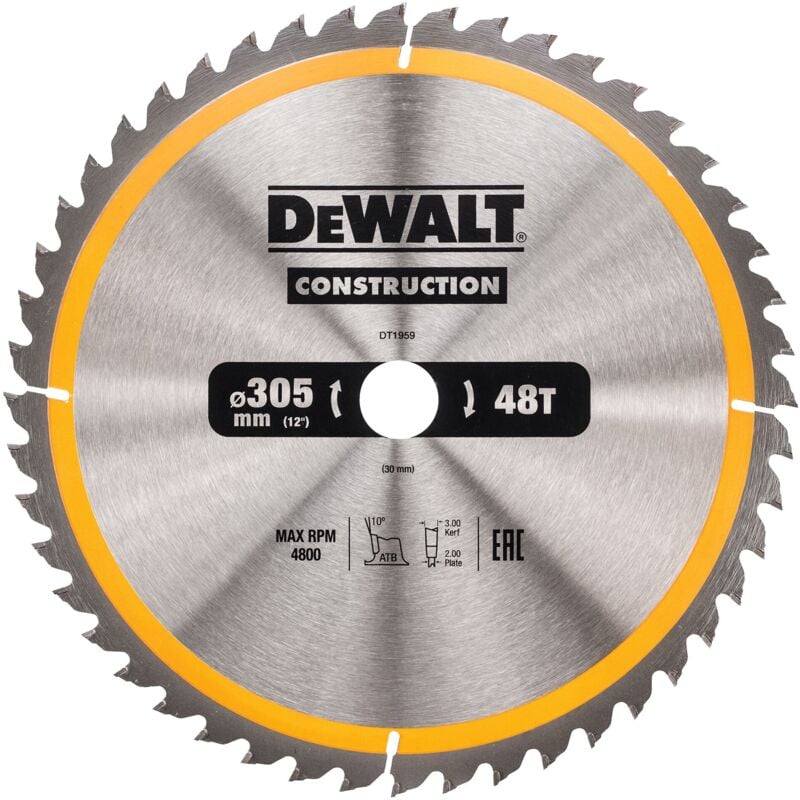 Image of Kreissägeblatt 305 x 30mm 48 wz - Dewalt