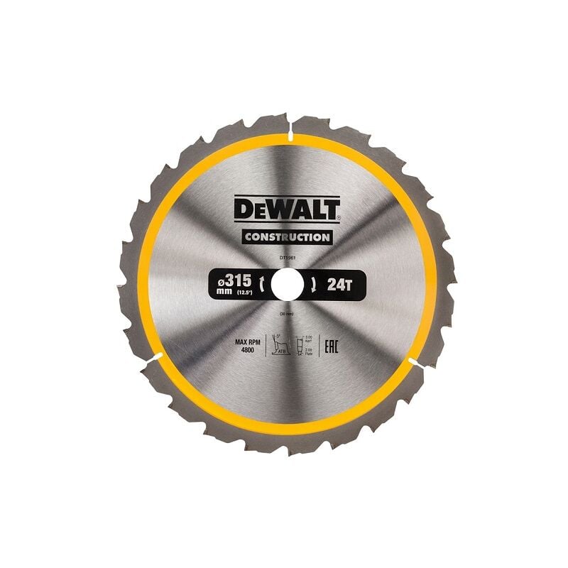 Dewalt - DT1961-QZ Lama Sega Circolare 315x30mm 24T Legno