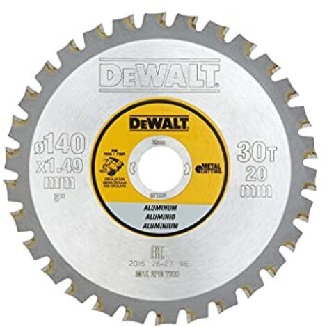 DeWalt Lama per sega circolare in carburo 140 mm 30-40 denti