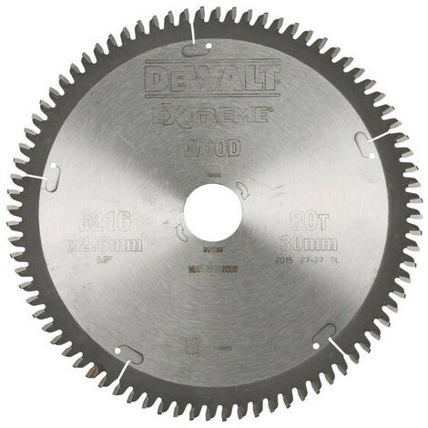 DeWalt - Lame de scie circulaire 216 mm 30 x 1,8 mm - DT4286