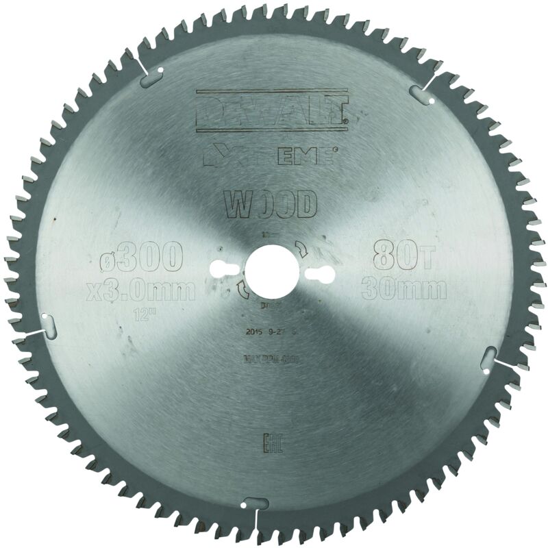 Dewalt - Lame de scie circulaire stationnaire, 300 x 30 mm, 80T DT4281-QZ