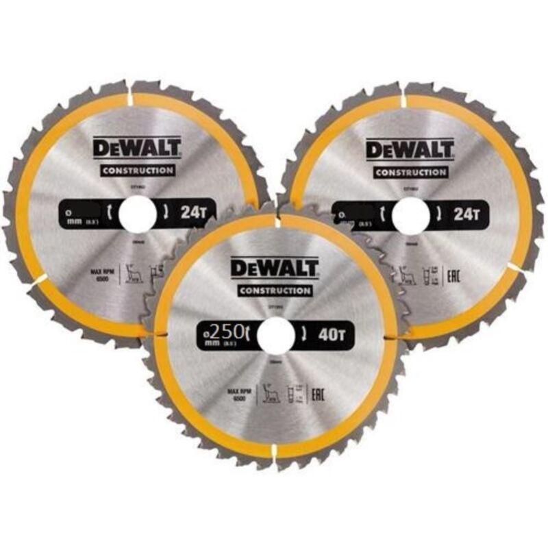 Dewalt - 250 lame de scie circulaire de construction mis