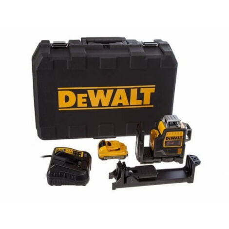 Dewalt – Niveau laser autonivelant 2x 360° – Laser rouge – Portée 50 m – Classe 2 – IP65 – Avec batterie 10,8V 2Ah – Coffret TSTAK - DCE0811D1R