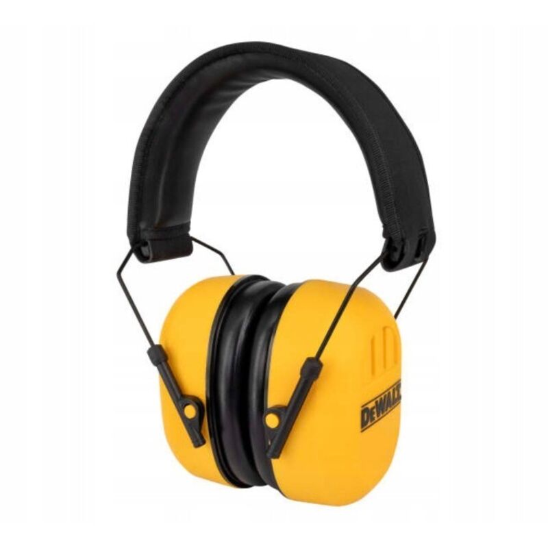 DEWALT Los protectores auditivos DPG18BX Premium tienen un diseño ligero y acolchado y una diadema acolchada ajustable.
