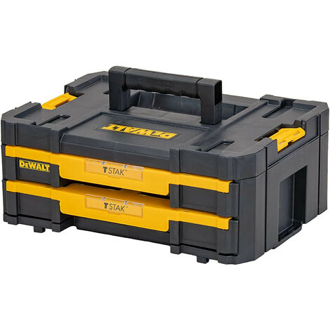 DeWalt - Mallette T-STAK 2 tiroirs 440 x 176 x 314 mm