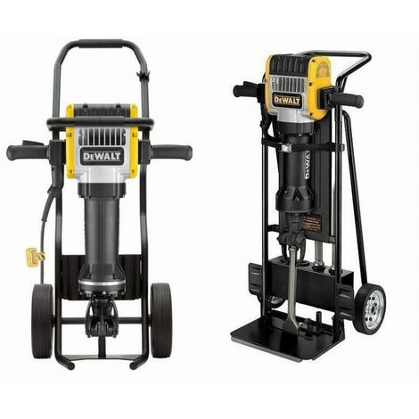 Dewalt – Marteau piqueur démolisseur 2100W 62J – Mécanisme de frappe actif – Pour béton armé – Chariot de transport inclus - D25981K