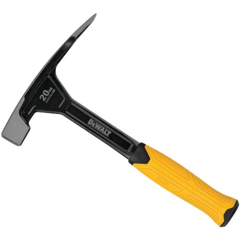 DeWalt Masonry Hammer (567g) with Ergonomic Handle, Extra-Wide Chisel Blade, and Durable Design