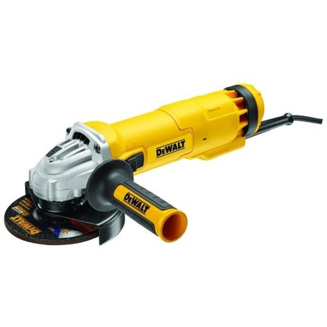 Dewalt – Meuleuse 125mm 1400W – Vitesse 11500 tr/min – Poignée latérale multi-positions – Coffret de transport inclus - DWE4237K