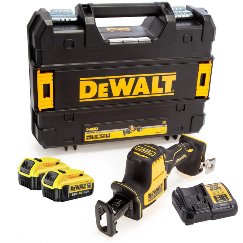 Dewalt Mini scie sabre à batterie 18V 2x4 0Ah Li Ion DCS369M2 QW