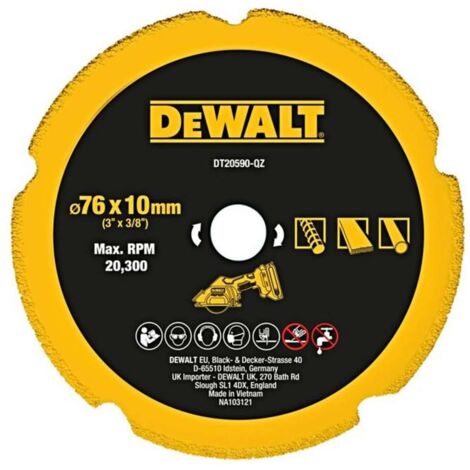 DEWALT Multi-Material-Diamanttrennscheibe 76mm DT20590-QZ