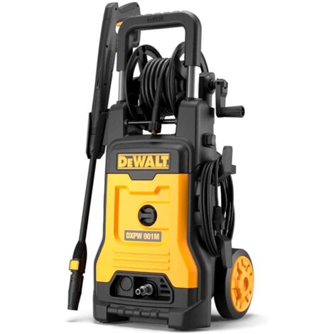 Dewalt – Nettoyeur haute pression 130 bars DXPW001ME – 1800W – Débit 390L/h – Pompe aluminium – Châssis acier robuste – Pour chantiers humides