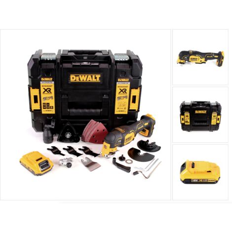 Dewalt – Outil multifonction oscillant sans fil 18V Brushless – 35 accessoires – 1 batterie 2,0Ah – Coffret de transport