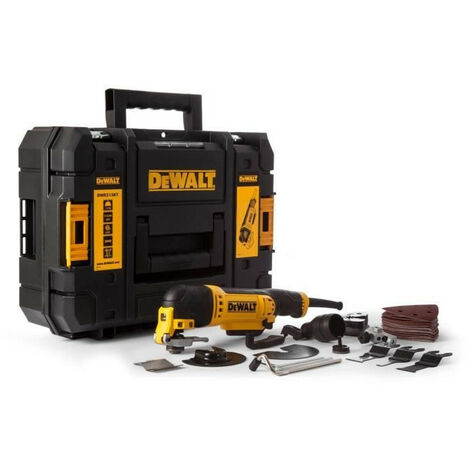 DEWALT Outil multifonctions DWE315KT 300 W, mallette Tstak avec 32 accessoires
