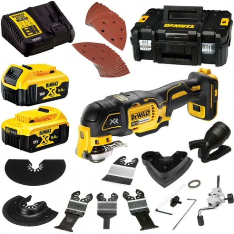 DEWALT DCS356P2 multifonctions 18v + 35 accessoires (2 x 5Ah)