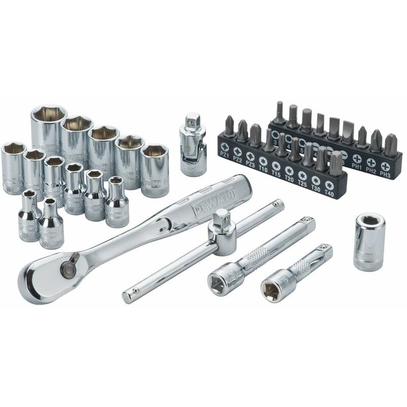 Outillage - Coffret douilles 1/4' (37 pièces) DWMT19238-1 - Dewalt