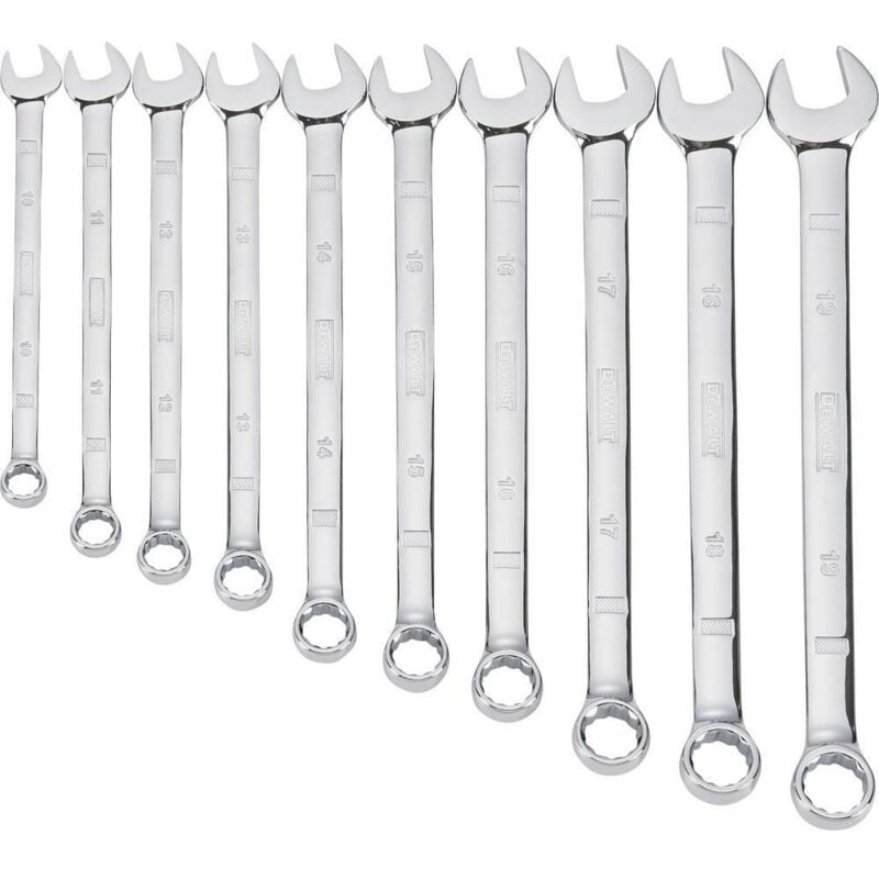 DWMT19227-1 Jeu de clés mixtes 10 pièces Ouverture de clé (métrique) 10 - 19 mm - Dewalt