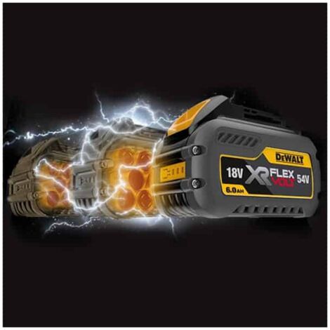 Pack énergie XR Flexvolt 2x 18V/54V 6Ah/2Ah + Chargeur - DEWALT - DCB118T2