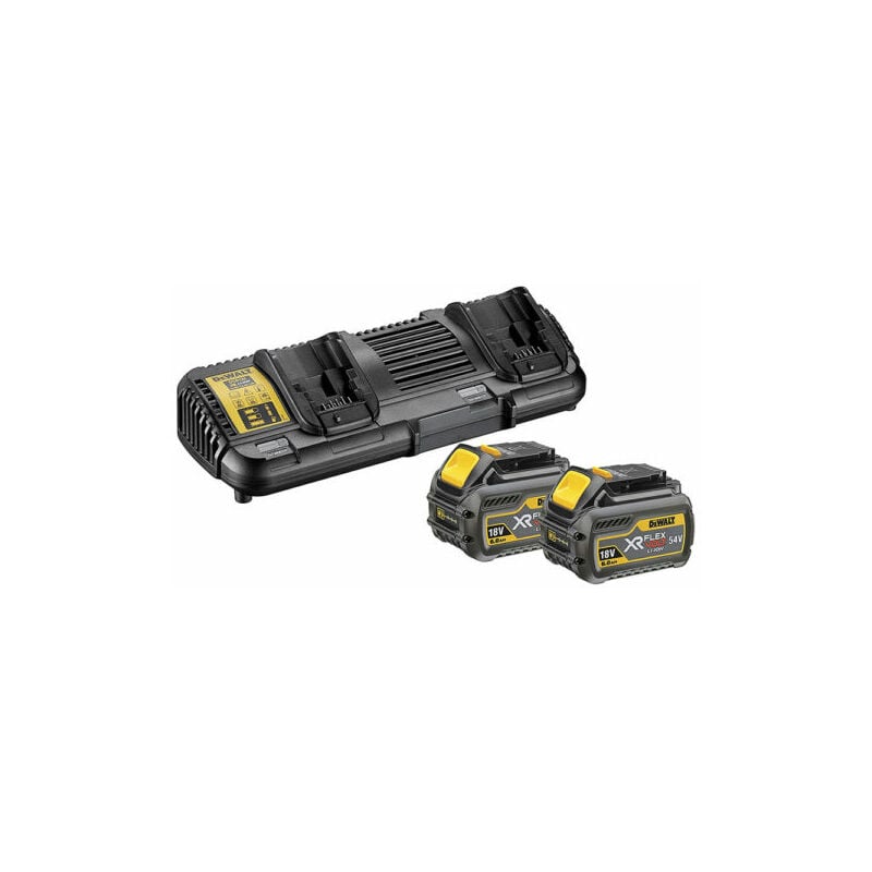 Dewalt DCB132T2 Power Set - Pack 2 batteries 18V/54V XR Flexvolt 6Ah/2Ah Li-Ion + chargeur double