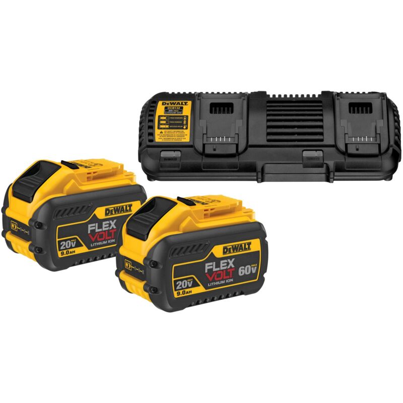 Dewalt - Kit de démarrage FlexVolt 2x batterie 54V/162 Wh + chargeur dcb 132