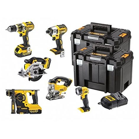 DEWALT PACK 6 OUTILS DEWALT DCK699M3T 18V XR (3 X 4.0AH) LI-ION + TSTAKS
