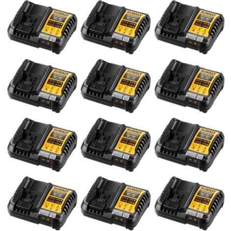 Dewalt pack da 12 caricabatterie dcb1104-12 (dcb1104 - 12v 18v) 8435587929314