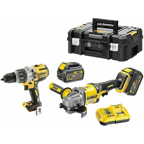 DeWalt - Pack de 2 outils 18/54 V XR Li-Ion (2x6Ah) avec coffret TSTAK DCK2055T2T