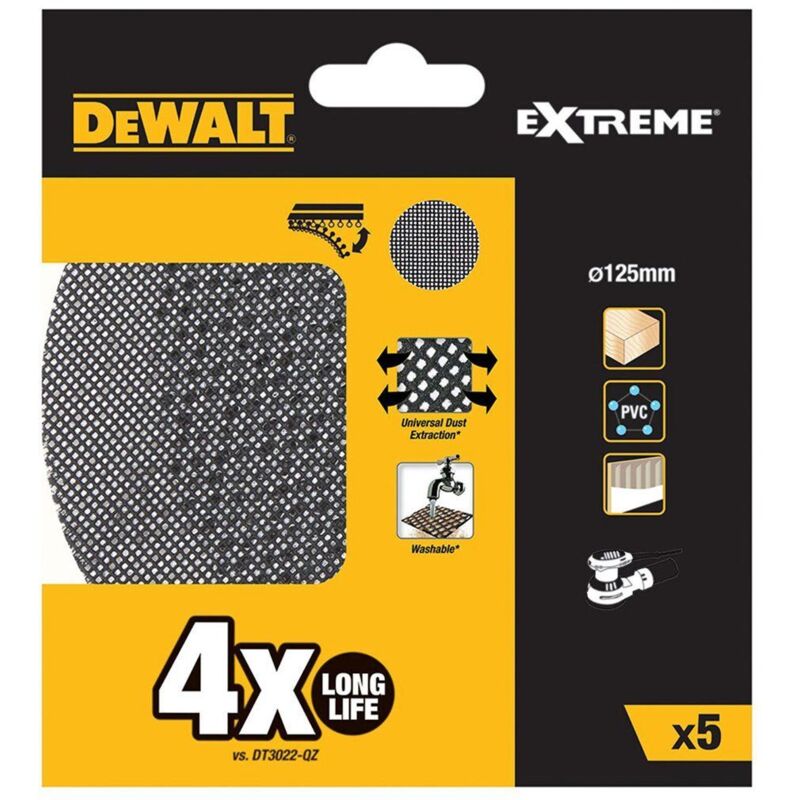 DeWalt Patins de ponçage 125mm K60 Lot de 5 dtm8560de QZ - vue 2