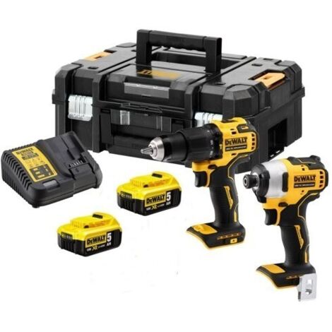 DEWALT PERCEUSE DCD709 + VISSEUSE A CHOC DCF809 18v (2 x 5Ah)